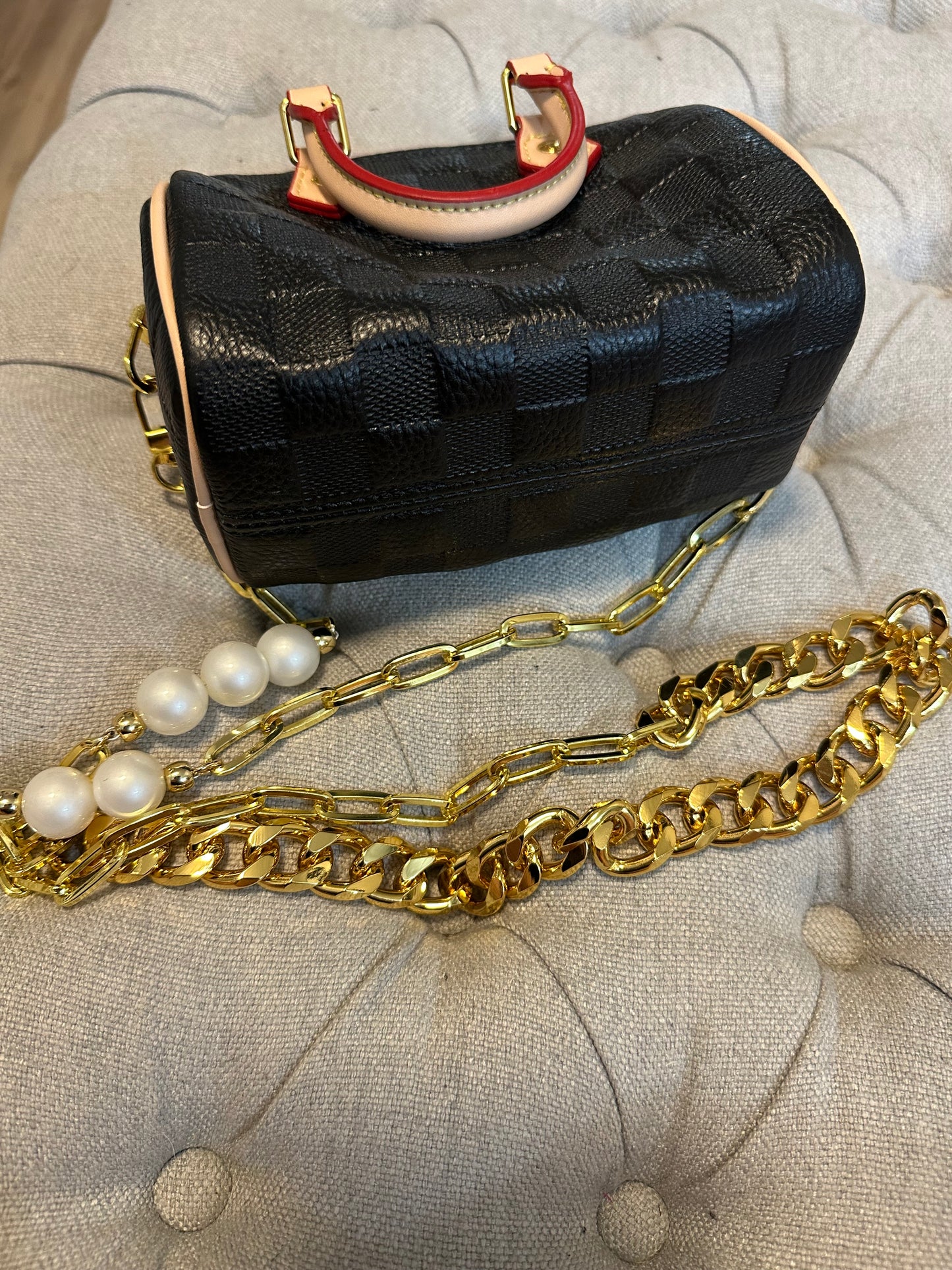 LV mini speedy black bag