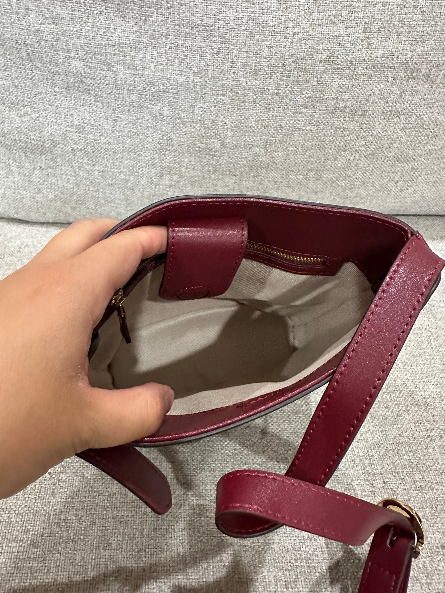 Gucci red bucket bag