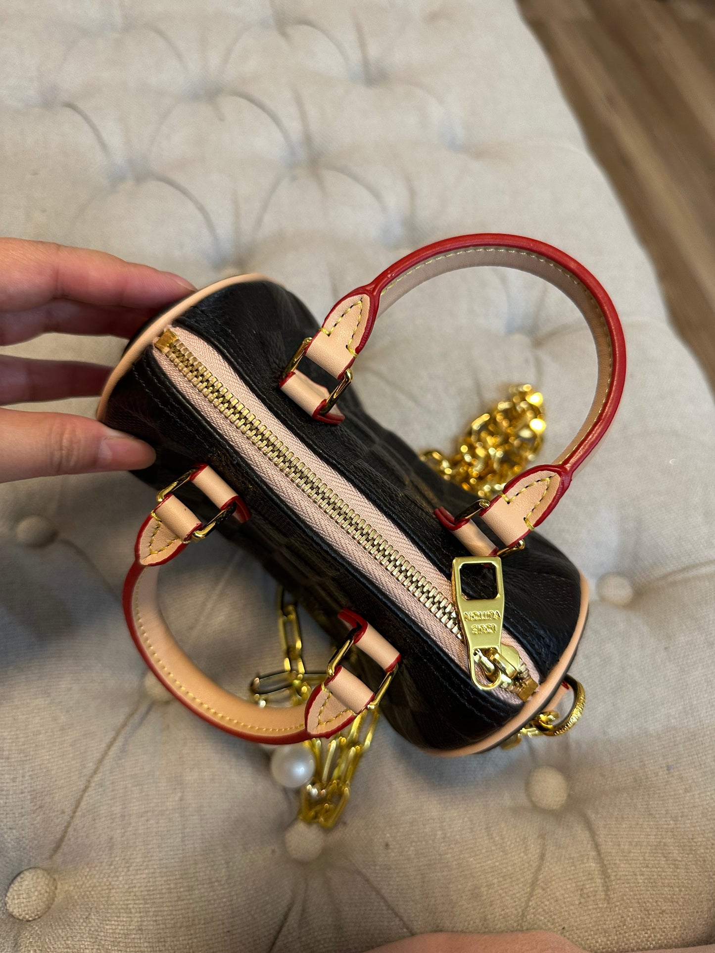LV mini speedy black bag