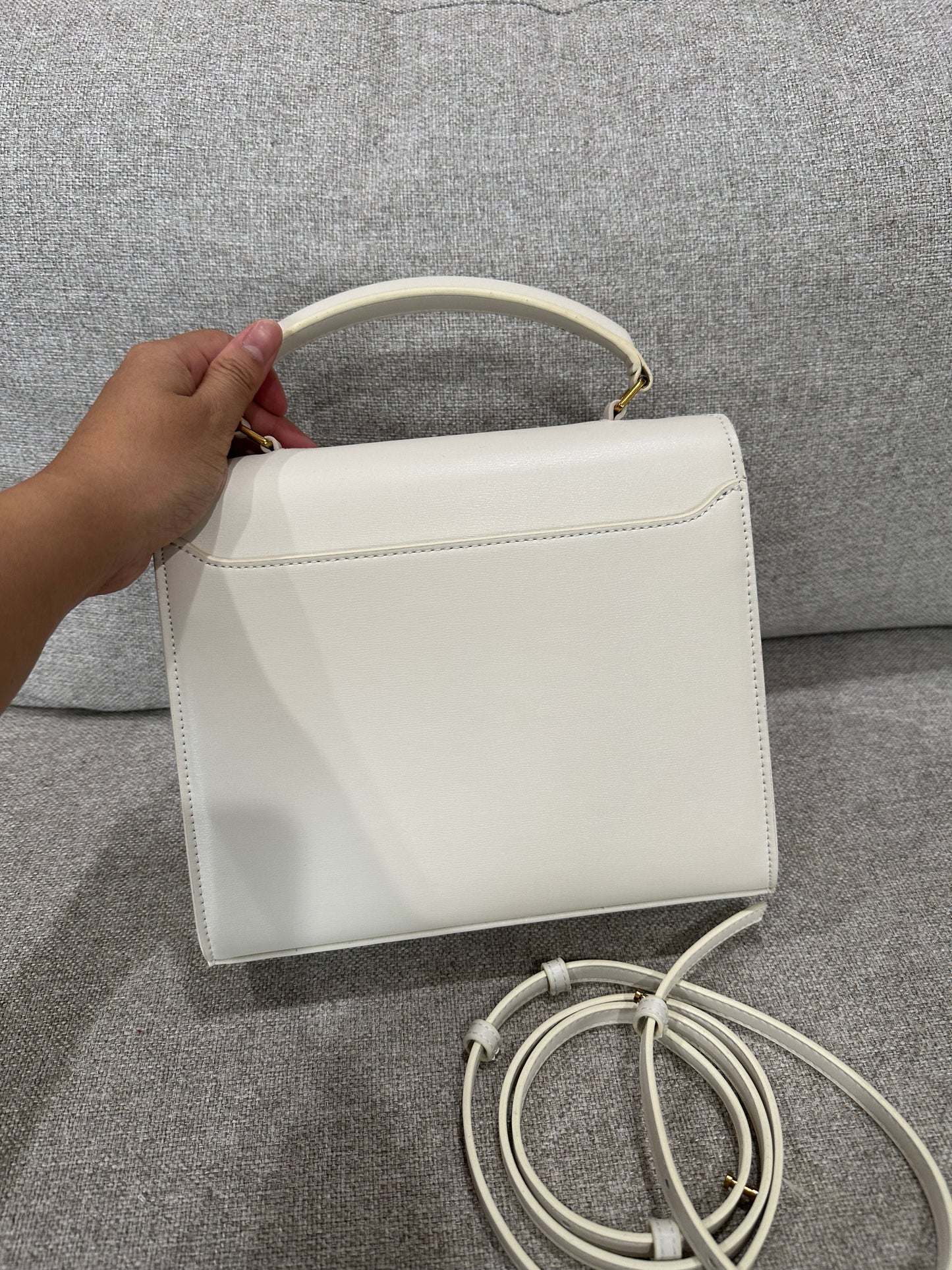 YSL white bag