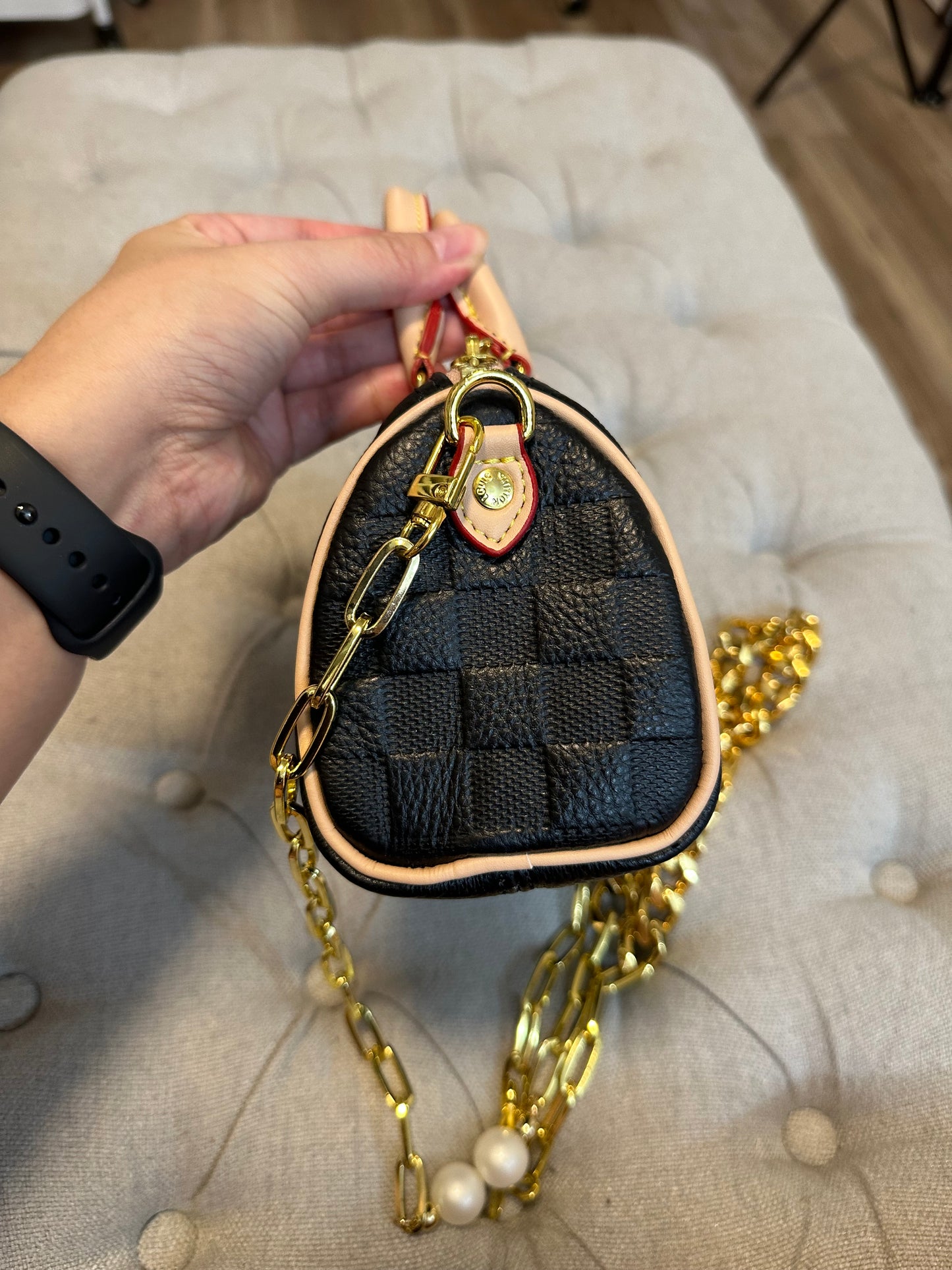 LV mini speedy black bag