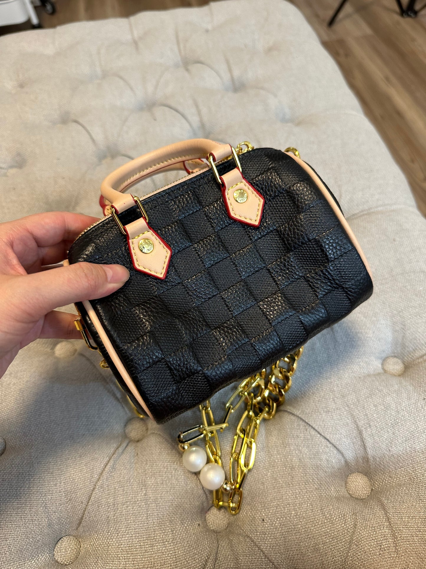 LV mini speedy black bag