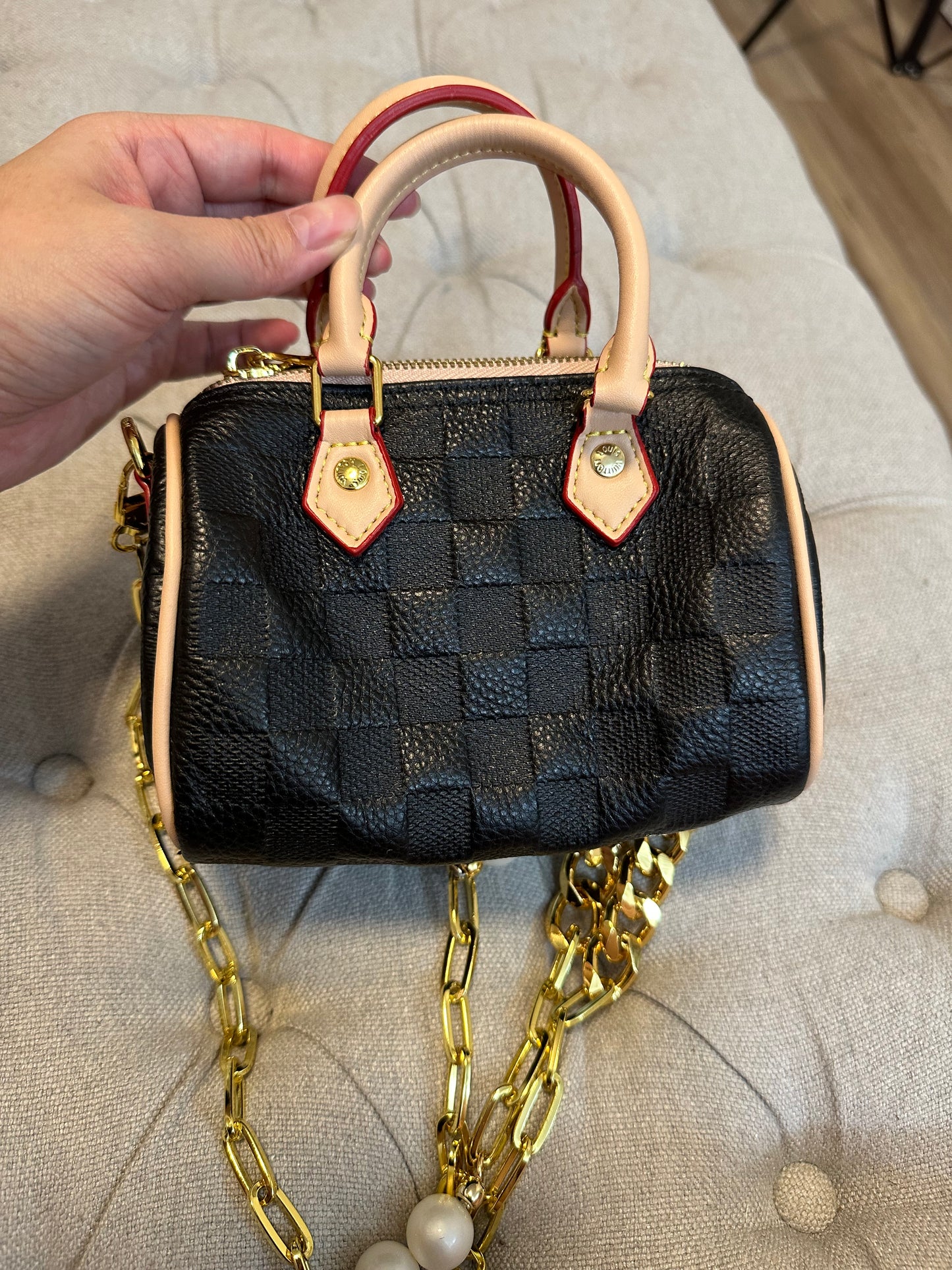 LV mini speedy black bag